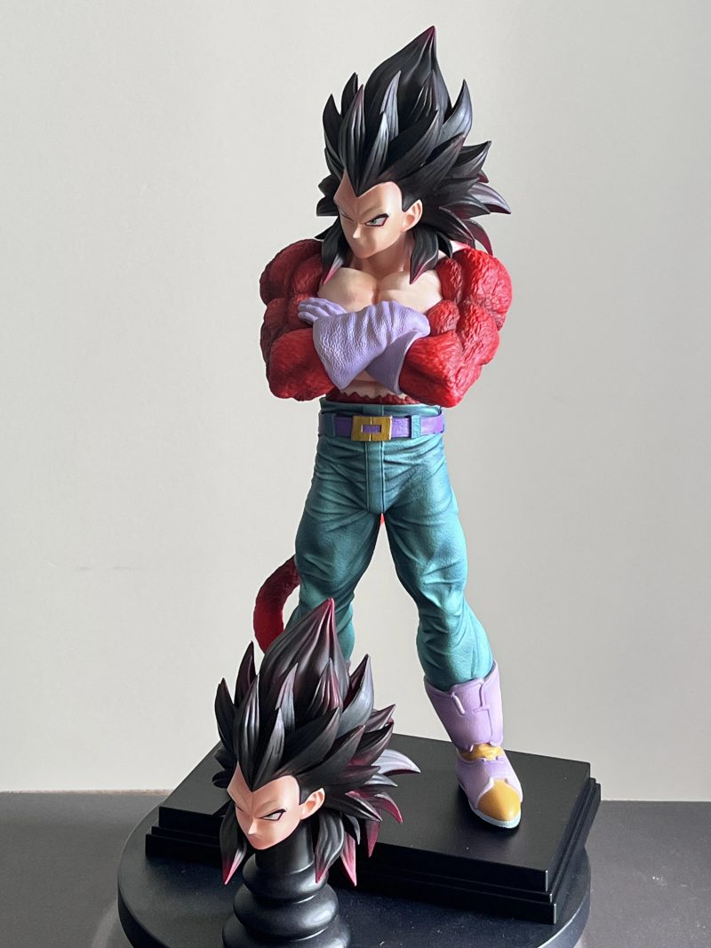 31CM Anime Dragon Ball Son Goku & Vegeta SSJ4 Statues - Image 2