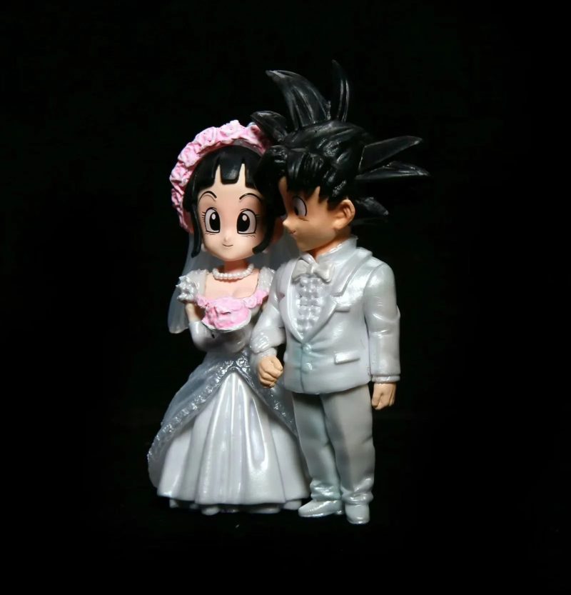 9cm Dragon Ball Anime Figure – Wedding Goku & Chichi - Image 9