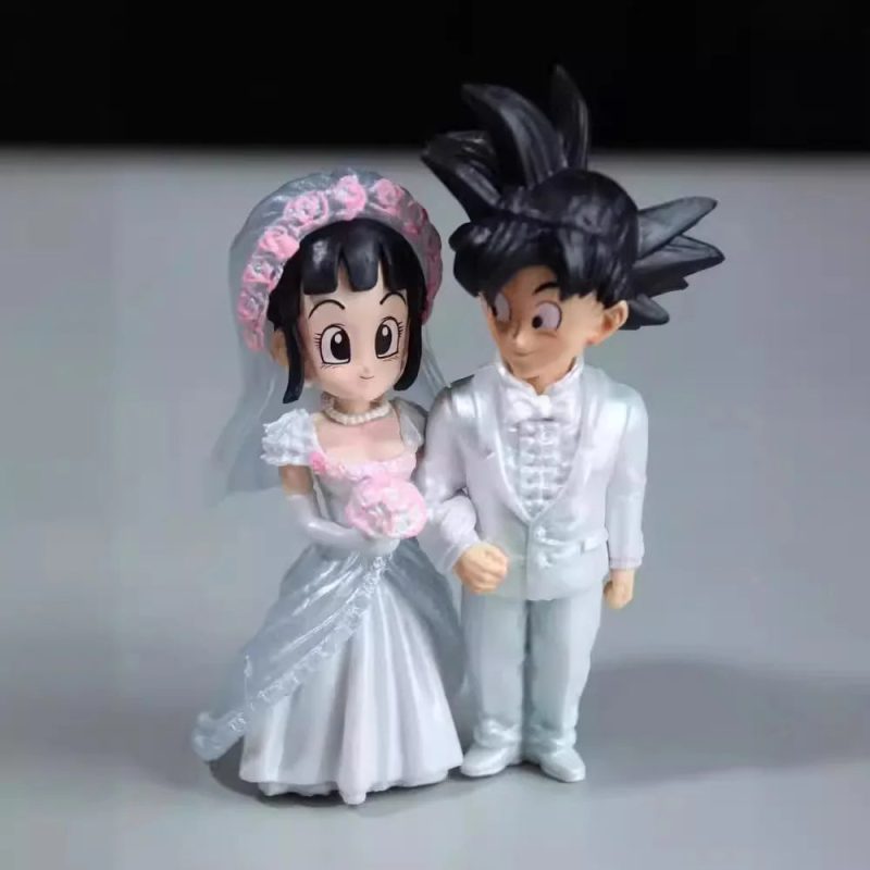 9cm Dragon Ball Anime Figure – Wedding Goku & Chichi - Image 2
