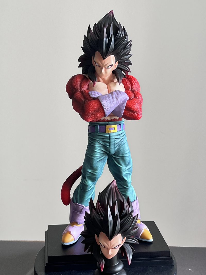 31CM Anime Dragon Ball Son Goku & Vegeta SSJ4 Statues - Image 5