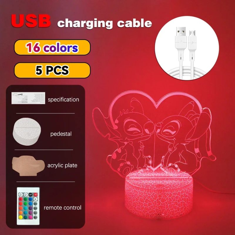 3D Illusion Stitch LED Night Light - Image 26