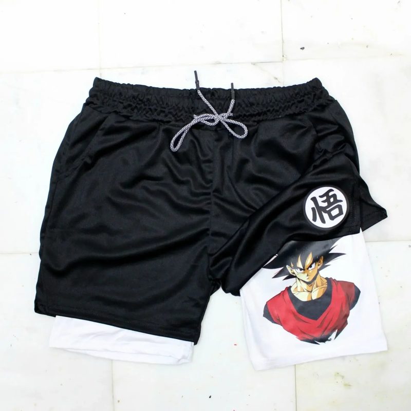 Anime Dragon Ball Son Goku Shorts – 2023 Men's Double-Layer Sportswear - Image 16