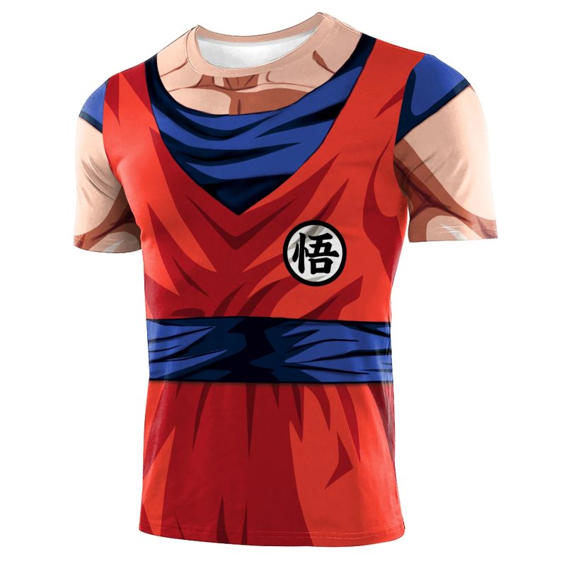 Zawaland Goku Cosplay T-Shirt – 3D Print Fitness Tee for Men - Image 7