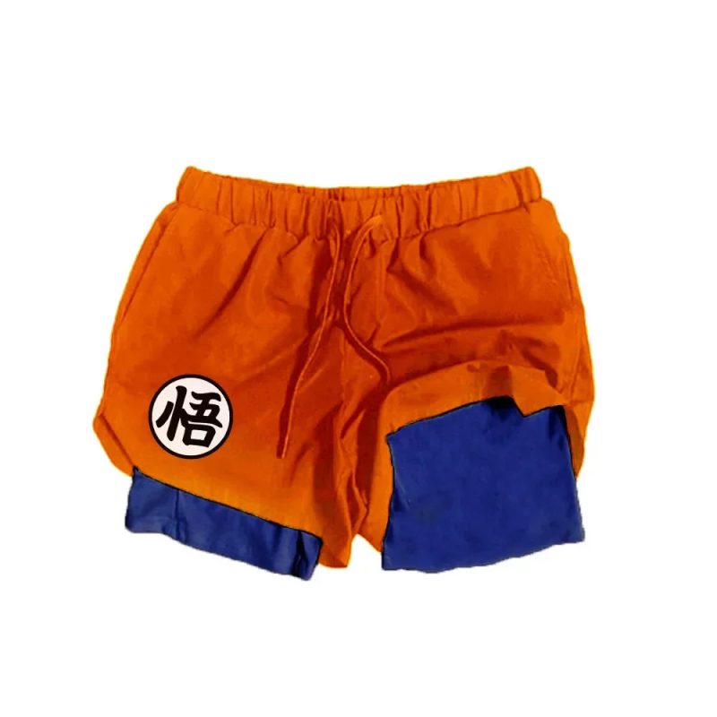 Anime Dragon Ball Son Goku Shorts – 2023 Men's Double-Layer Sportswear - Image 15