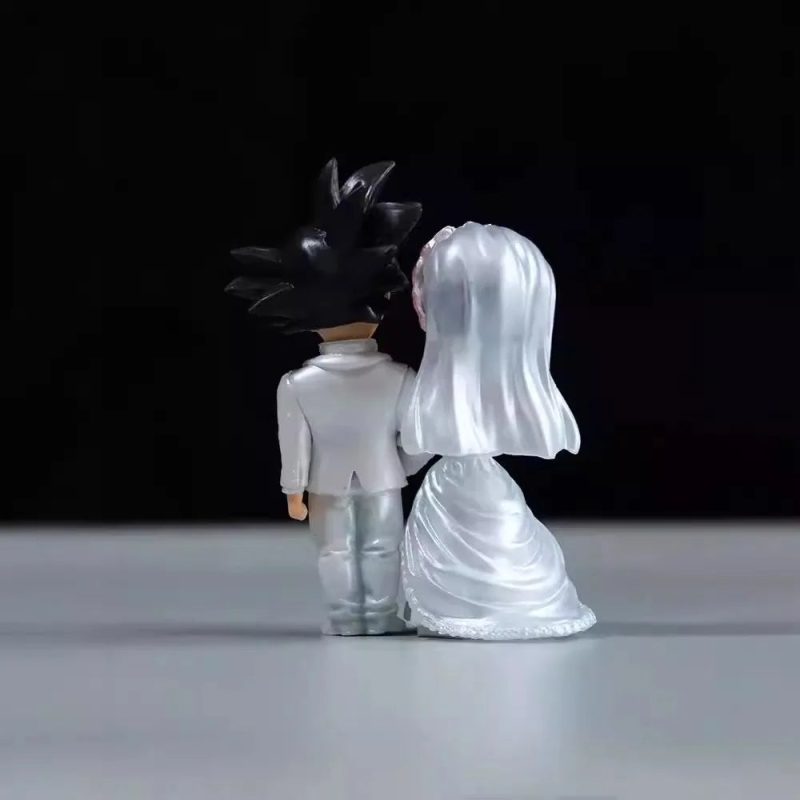 9cm Dragon Ball Anime Figure – Wedding Goku & Chichi - Image 4