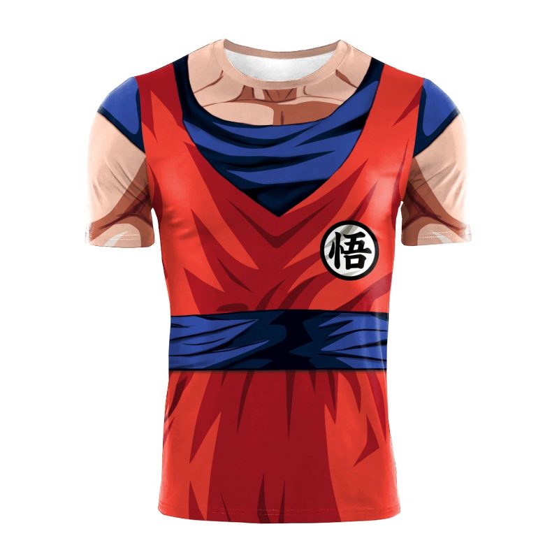 Zawaland Goku Cosplay T-Shirt – 3D Print Fitness Tee for Men - Image 2