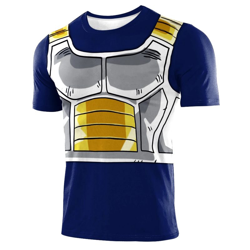Zawaland Goku Cosplay T-Shirt – 3D Print Fitness Tee for Men - Image 3