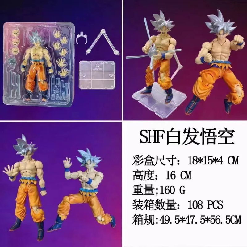 Bandai 16cm SHF Silver Hair Son Goku Ultra - Image 2