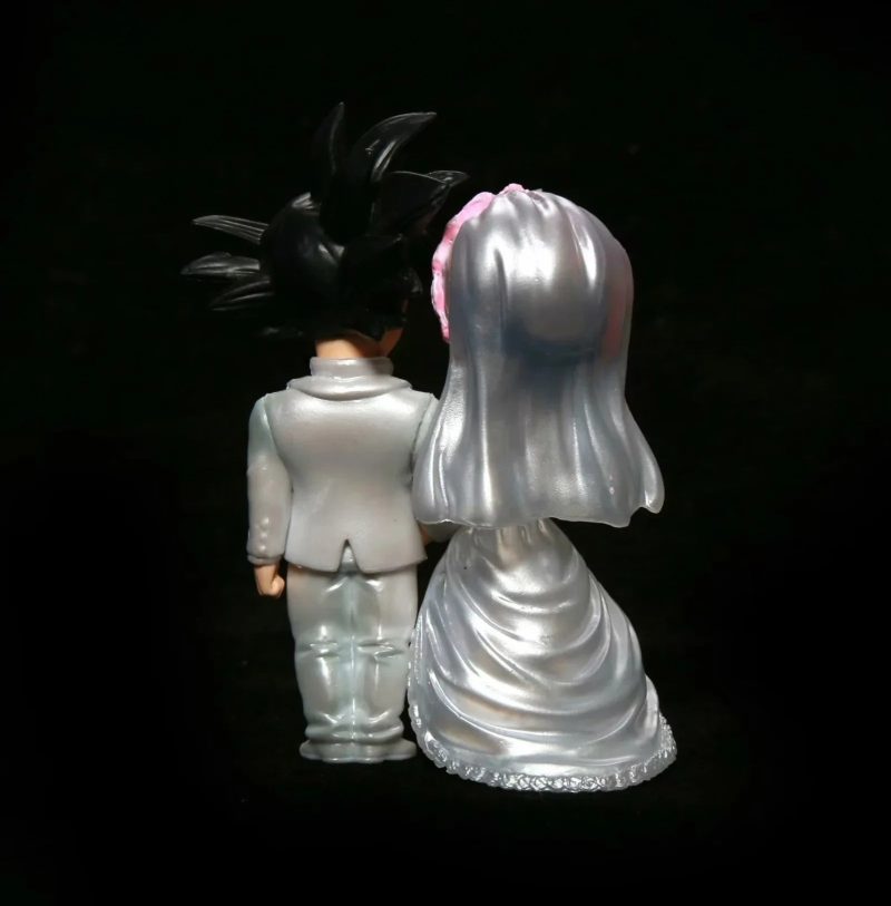 9cm Dragon Ball Anime Figure – Wedding Goku & Chichi - Image 8